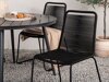 Conjunto de mesa y sillas Dallas 3925 (Negro)