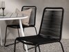 Conjunto de mesa y sillas Dallas 3925 (Blanco + Gris)