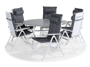 Conjunto de mesa e cadeiras Comfort Garden 1417 (Cinzento)