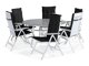 Asztal és szék garnitúra Comfort Garden 1416 (Fekete)