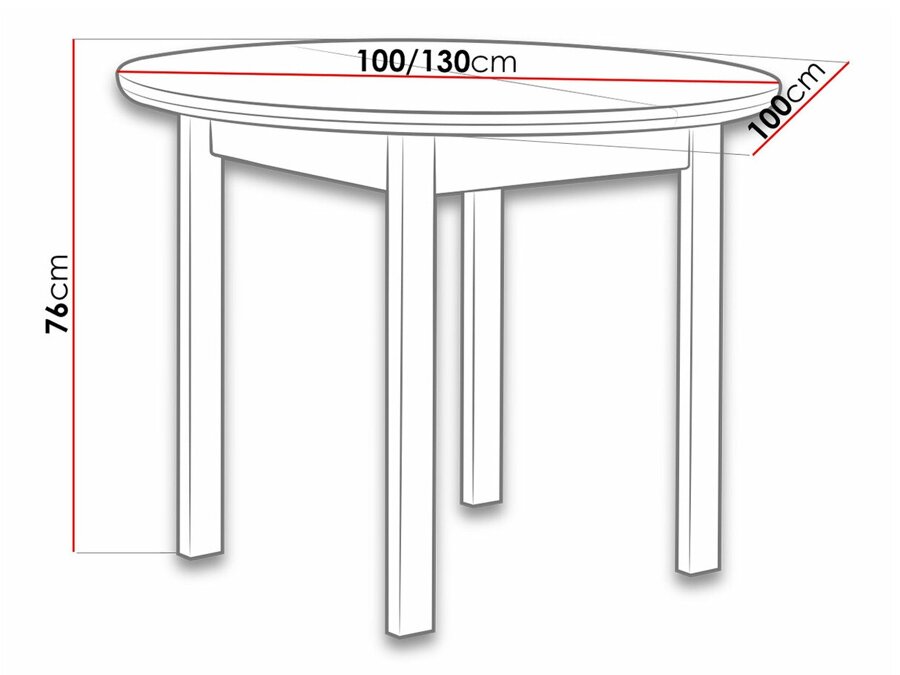Table Victorville 107 (Blanc)