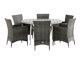 Tisch und Stühle Comfort Garden 1430 (Grau + Weiß)