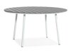Asztal és szék garnitúra Comfort Garden 1430 (Szürke + Fehér)