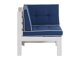 Dārza atpūtas krēsls Riverton 760 (Zils + Balts)