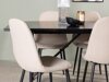 Маса и столове за трапезария Dallas 3964 (Beige + Черен)