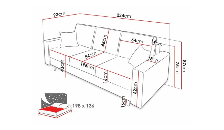 Sofa lova 358995