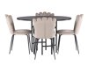 Conjunto de comedor Dallas 3973 (Negro)