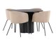 Conjunto de comedor Dallas 3978 (Negro)