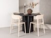 Conjunto de comedor Dallas 3987 (Negro)