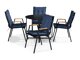 Conjunto de mesa y sillas Comfort Garden 1585 (Azul)