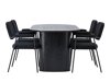 Маса и столове за трапезария Dallas 3996 (Черен)