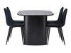 Маса и столове за трапезария Dallas 3998 (Черен)