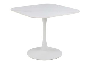 Tisch Oakland 909 (Weiß + Weißer Marmor)
