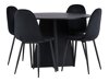Маса и столове за трапезария Dallas 4008 (Черен)
