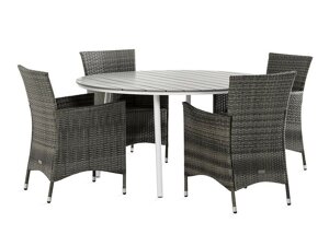 Conjunto de mesa y sillas Comfort Garden 1431 (Gris + Blanco)