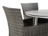 Σετ Τραπέζι και καρέκλες Comfort Garden 1431 (Γκρι + Άσπρο)