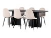 Маса и столове за трапезария Dallas 4032 (Beige + Черен)