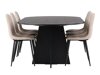 Маса и столове за трапезария Dallas 4033 (Beige + Черен)