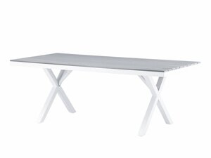 Τραπέζι εξωτερικού χώρου Dallas 3392 (Γκρι + Άσπρο)