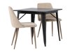 Маса и столове за трапезария Dallas 4049 (Beige + Opex)