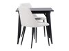 Маса и столове за трапезария Dallas 4049 (Бял + Черен)