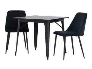 Маса и столове за трапезария Dallas 4049 (Черен)
