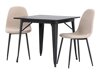 Маса и столове за трапезария Dallas 4051 (Beige + Черен)