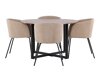 Маса и столове за трапезария Dallas 4052 (Beige + Черен)