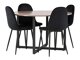 Conjunto de comedor Dallas 4054 (Negro)