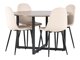 Conjunto de comedor Dallas 4054 (Beige + Negro)