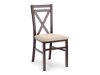 Καρέκλα Houston 593 (Σκούρα καρυδιά + Ανοιχτό καφέ)