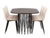 Маса и столове за трапезария Dallas 4062 (Beige + Черен)