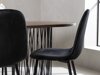 Маса и столове за трапезария Dallas 4062 (Черен)