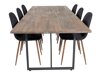Маса и столове за трапезария Dallas 4076 (Черен + Opex)