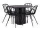 Conjunto de comedor Dallas 4077 (Negro)