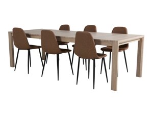 Маса и столове за трапезария Dallas 2655 (Дъб)
