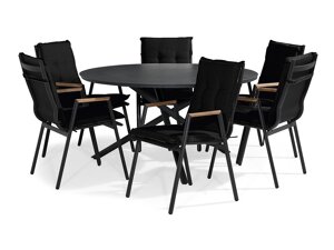 Σετ Τραπέζι και καρέκλες Comfort Garden 1537 (Μαύρο)
