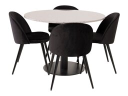 Маса и столове за трапезария Dallas 368 (Черен)