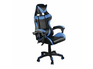 Καρέκλα gaming Mesa 437 (Μαύρο + Μπλε)