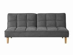Καναπές κρεβάτι Mesa 473 (Γκρι + Ανοιχτό χρώμα ξύλου)