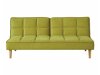 Καναπές κρεβάτι Mesa 473 (Λαχανί + Ανοιχτό χρώμα ξύλου)