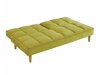 Καναπές κρεβάτι Mesa 473 (Λαχανί + Ανοιχτό χρώμα ξύλου)