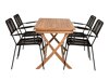 Tisch und Stühle Dallas 4081 (Schwarz)