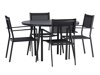 Σετ Τραπέζι και καρέκλες Dallas 4088 (Μαύρο)