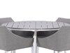 Tisch und Stühle Dallas 4089 (Grau + Weiß)