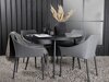 Conjunto de mesa y sillas Dallas 4089 (Negro + Gris)