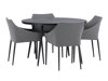 Conjunto de mesa y sillas Dallas 4089 (Negro + Gris)