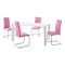 Set sala da pranzo Denton 1130 (Bianco + Fucsia)