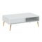 Mesa de centro Bristol D103 (Blanco + Dorado)