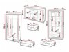 Set mobili soggiorno Stanton D125 (Sonoma quercia)